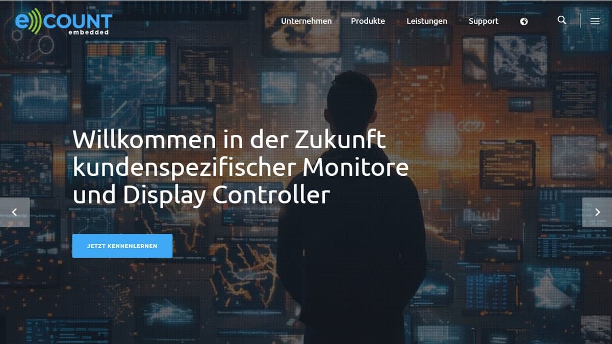 Website von eCOUNT embedded