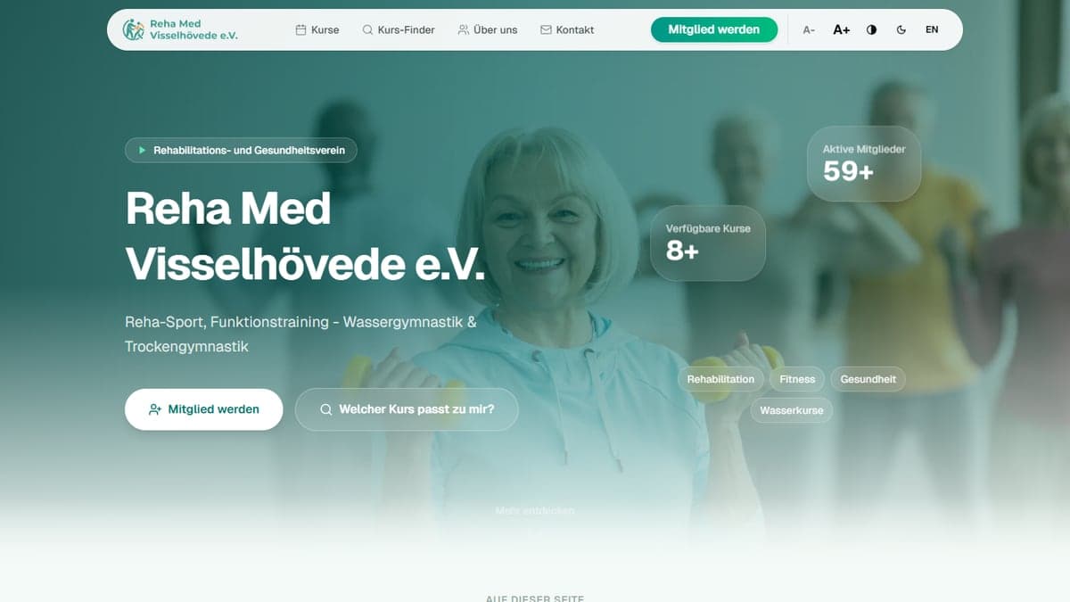 Vereinswebsite von RehaMed Visselhövede